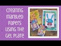 Creating Marbled Papers Using the Gel Plate