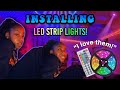 BEDROOM UPGRADE!!🦋✨Installing $12 LED STRIP LIGHTS! BEST LED Strip Lights For Your Bedroom!!