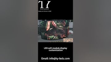 LED curved display, LED soft module #led #display#customizedleddisplay