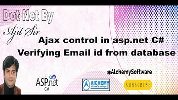 Ajax control in asp.net C# | Verifying Email id from database