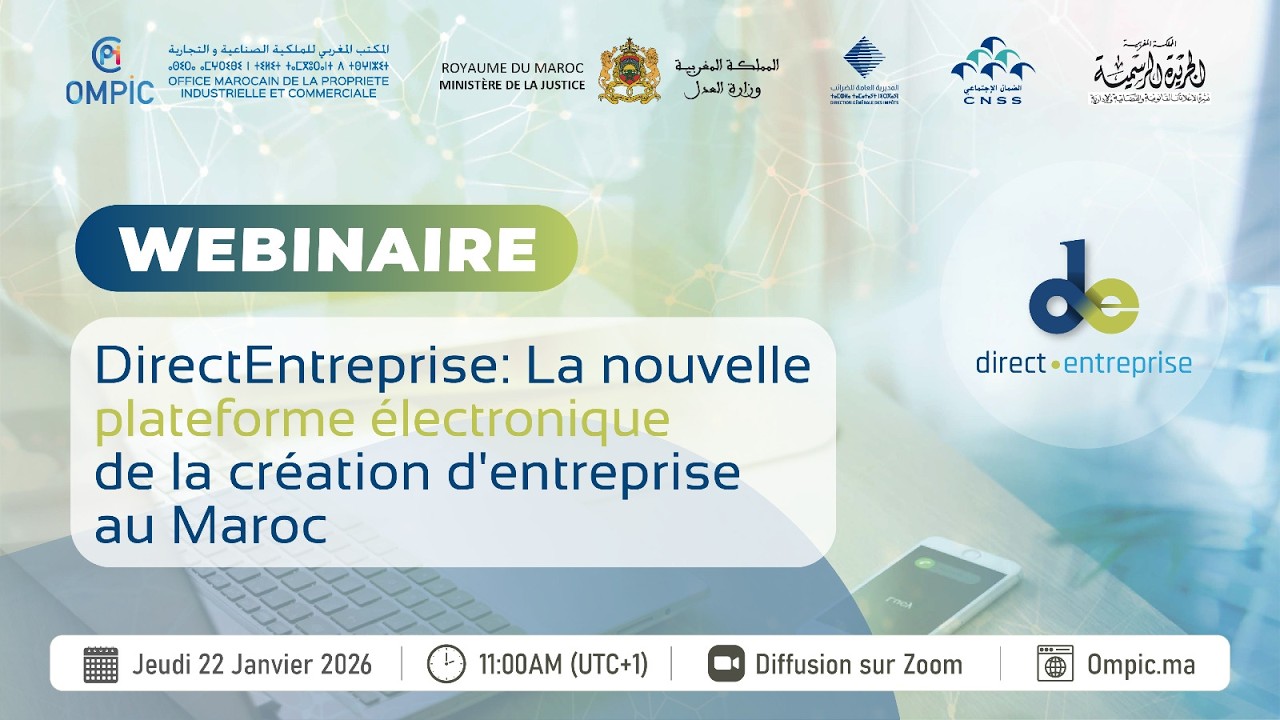DirectEntreprise : La nouvelle plateforme électronique de création d’entreprise au Maroc.