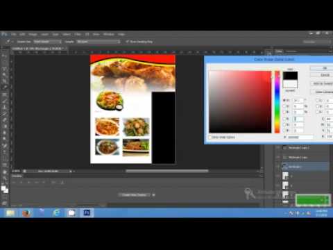 Membuat Brosur Cara Membuat Brosur Makanan Dengan Photoshop Cs6 Cs5 Cs4 Cs3 Youtube