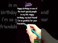Happy Birthday wishes for Best Friend #shorts #birthdaywishesforbestfriend