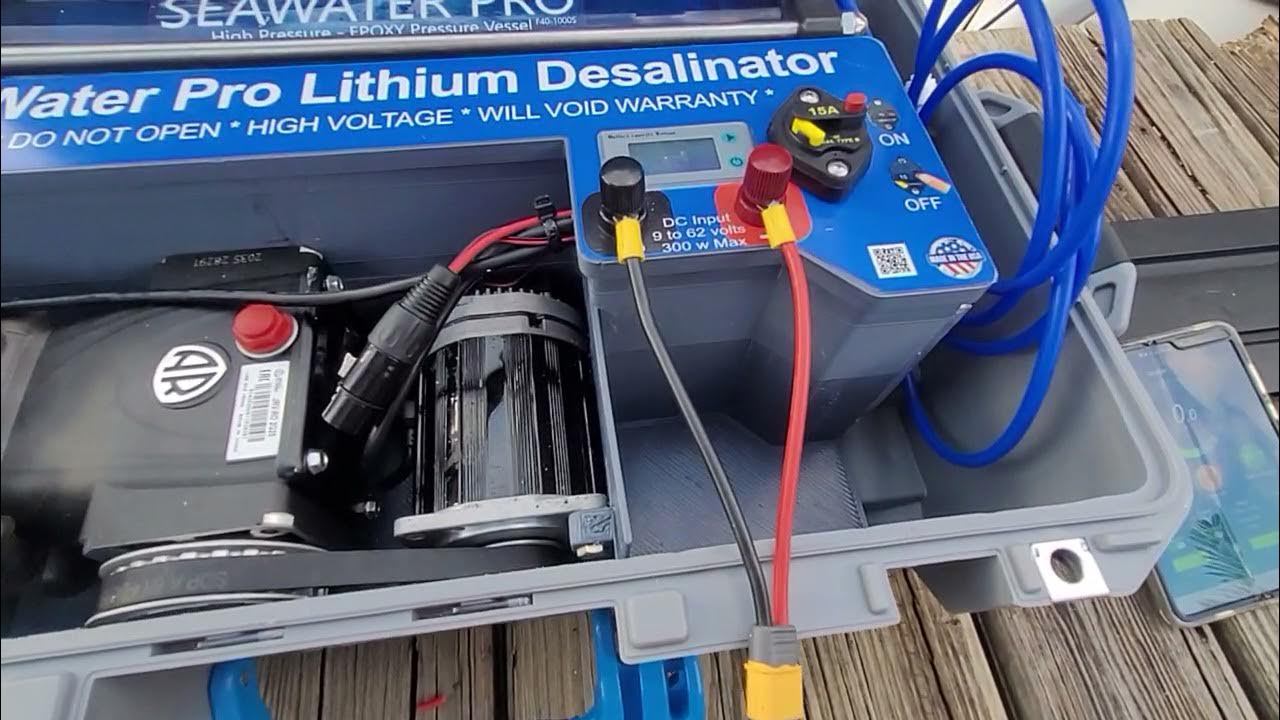 Mini Portable Watermaker Lithium Powered | SeaWater Pro