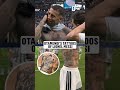 Argentine defender Nicolás Otamendi has a tattoo of Messi with the FIFA World Cup trophy