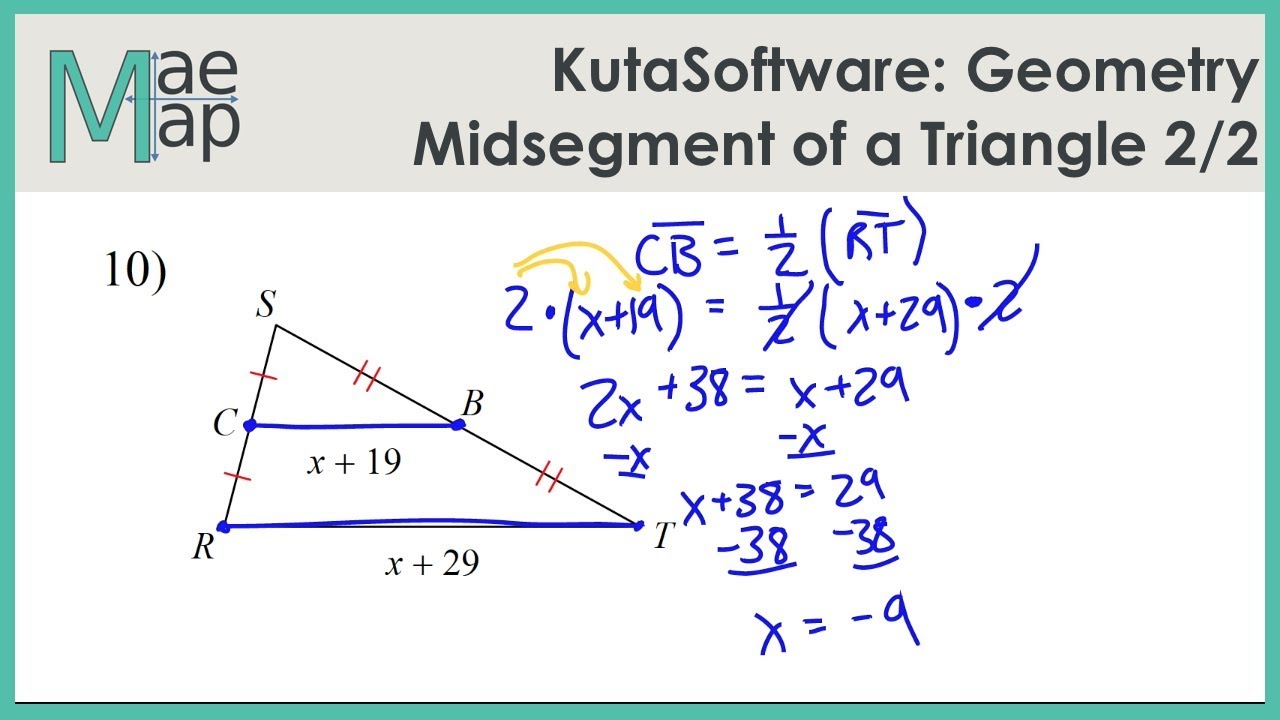 Midsegment Worksheet Kuta  Kidz Activities