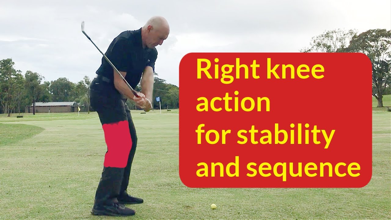Right knee action in the golf swing YouTube