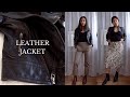STYLING A LEATHER JACKET | Casual Spring Outfits