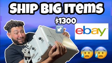How to ship big items on eBay!! Step by step