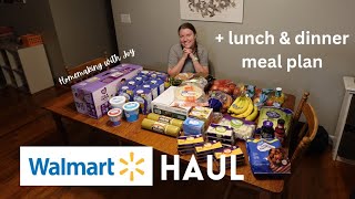 Walmart HAUL • 15 dinner + 7 lunch ideas • cook from scratch mama of 3