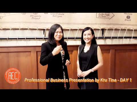 หลักสูตร การนำเสนองานเป็นภาษาอังกฤษ | เรียนวันแรก | Professional Business Presentation in English
