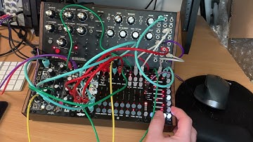 Eurorack DFAM + Minirack Jam (Noise Engineering BIA, Make Noise Mimeophon, Malekko Voltage Block +1)