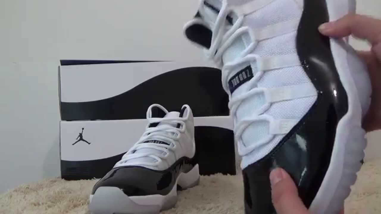authentic air jordan 11 retro concord review dopekicks23 cn - YouTube