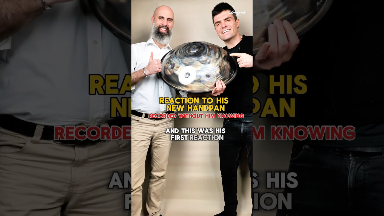 REACTION 🤩A moment secretly recorded… 🎥✨#handpan #pantam #hangdrum