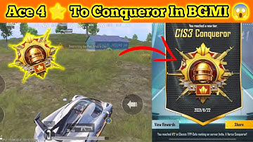 Ace 4 ⭐ To Conqueror In BGMI 😱-SAMSUNG A3,A5,A6,A7,J2,J5,J7,A5,S6,S7,59,A10,20,30,50,A70