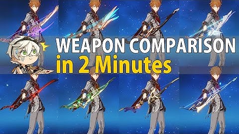 CHILDE WEAPON COMPARISON IN 2 MINUTES [Guide]