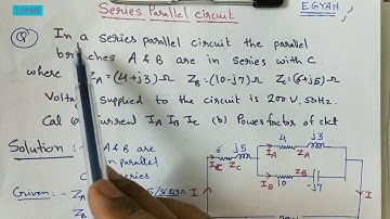 series parallel AC circuit problem 1 : AC circuit example
