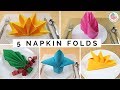 FIVE Napkin Folding Tutorials & Folding Napkin Techniques - As Seen on The Rachael Ray Show!