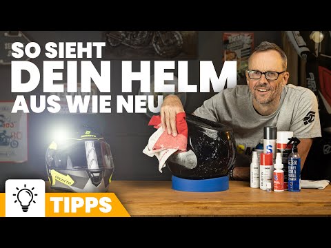 Motorradhelm reinigen -