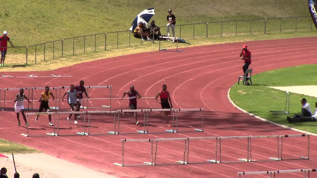 U17 Boys 110m Final1 91.4 cm Hurdles, Northern Zone Section A 19 February 2015