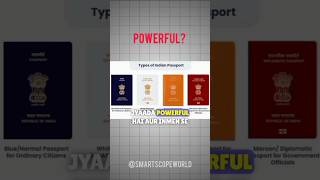 MOST POWERFUL PASSPORT IN INDIA #facts #india