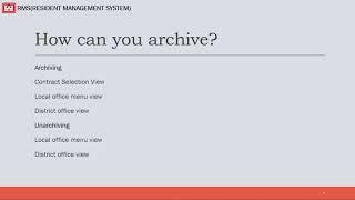 How to Archive Contracts - Government Mode