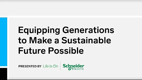Equipping Generations To Make A Sustainable Future Possible