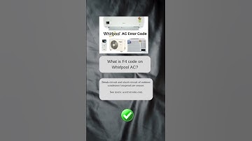 Whirlpool AC F4 Error Code (ACErrorCode.com)
