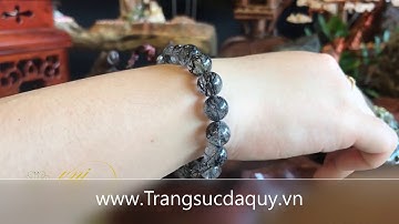 Vòng Tay Thạch Anh Tóc Đen Thiên Nhiên -  Chọn Vòng Tay Đẹp Trong BST Tại VNJ