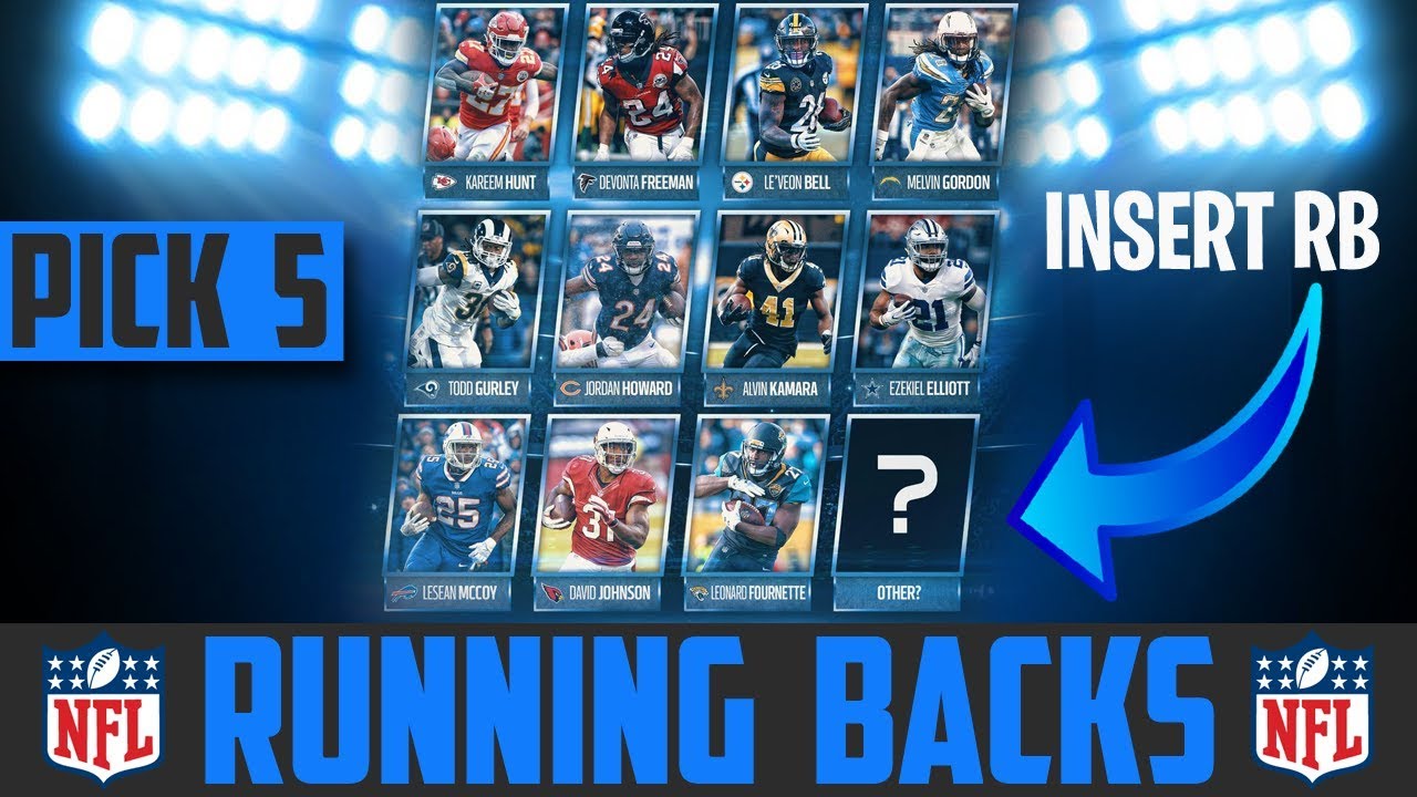draft order generator NFL Top Running Backs 2018 - TOP 5 NFL RBs 2018 (Best RBs In The NFL 2018) Todd Gurley Leveon Bell