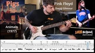 Pink Floyd Pigs David Gilmour Guitar Solo with Tabs