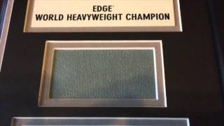 WWE Wrestlemania 27 XXVII Edge Signed Plaque