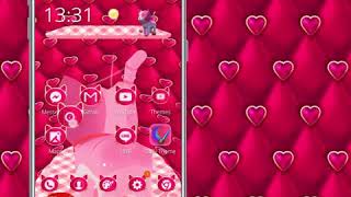 3D Cute Pink Kitty Launcher Theme screenshot 5