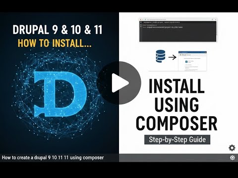 How to install drupal 9, 10, 11, 12 using composer