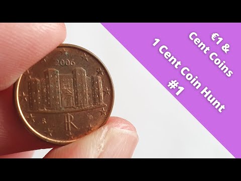 €1 U0026 Euro Cent Coins - 1 Cent Coin Hunt