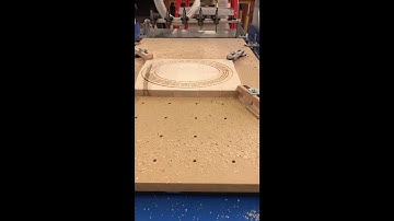 New CNC Making an Oval Cribbage Board 04