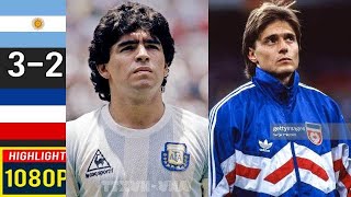 Argentina 0-0 (3x2) Yugoslavia (Maradona, Stojković) ●1990 World Cup Extended Goals & Highlights HD