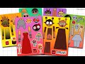 Sprunki Warm Like Fire Human Edition Sticker Book 🔥 스프런키 따뜻한 불 모드 스티커Asmr