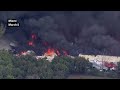 Massive Warehouse Fire Breaks Out in Miami