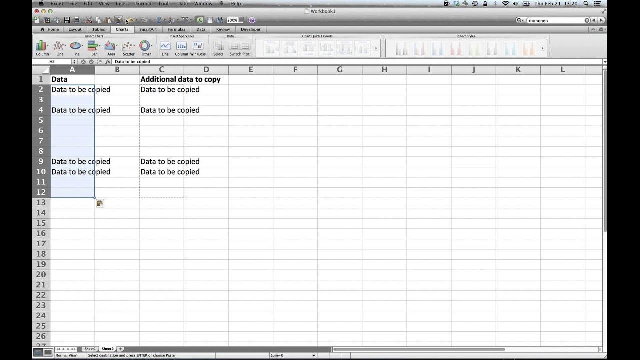 Excel How to skip blank cells with paste special YouTube