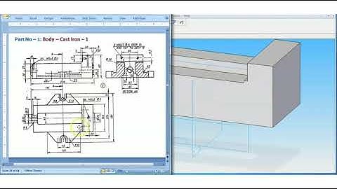 CAMD | Part Modelling | Machine Vice | Part 1 | Body