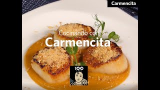 Vieiras al azafrán | Saffron scallops Carmencita