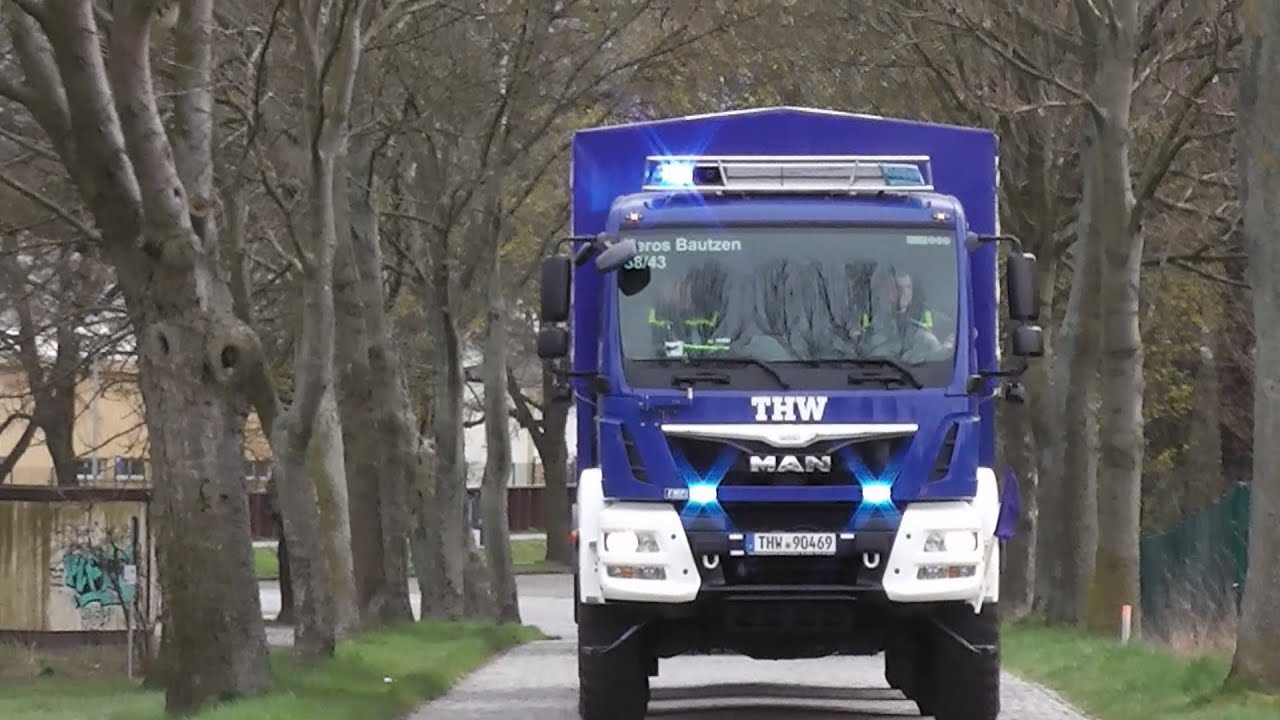 THW Bautzen Fachgruppe Wasserschaden-Pumpen auf Verbandsfahrt