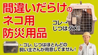 間違いだらけのネコ用防災用品選び