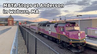 MBTA Lowell Line Train Stops at Anderson RTC
