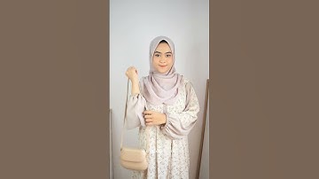 Eid Outfit idea & tutorial pashmina simple #youtubeshorts #youtubepartner
