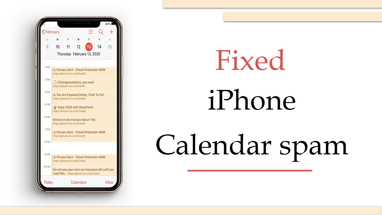 iPhone Calendar Spam (Here is how to fix it) YouTube