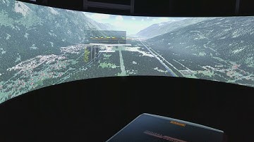 3 Digital Projection E-vision 4Ks blended on curved screen