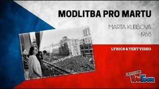 MARTA KUBIŠOVÁ - Modlitba pro Martu | Lyrics & Text | PLC