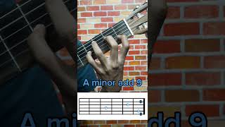 A minor add 9 chord / A min add 9 / Am add 9 / guitar chord